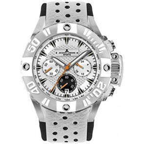 Horlogeband Jacques Lemans 1-1378-WI Leder Wit 20mm